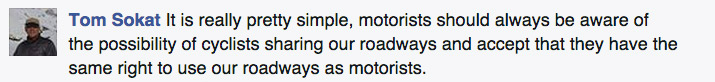 Danville, Pleasanton, East Bay bicycle accident attorney says it is really pretty simple. Motorists should always be aware of the possibility of cyclists sharing our roadways and accept that they have the same right to use our roadways as motorists. 